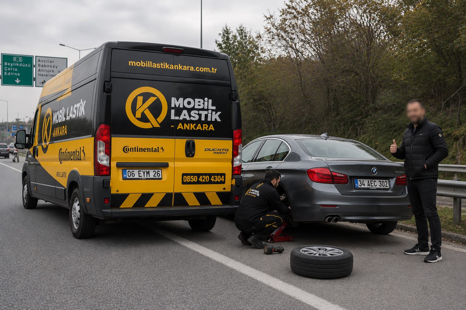 Ankara’da güvenilir mobil lastik değişimi ve yol yardım
